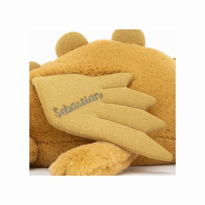 Jellycat Golden Dragon Huge New Zealand | TFQJO8603